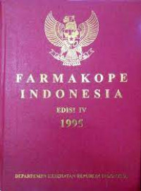 Image of FARMAKOPE INDONESIA IV 1995