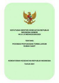 Image of E-BOOK Pedoman Penyusunan Formularium RS 2021