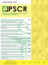 Image of Journal of Pharmaceutical Science and Clinical Research