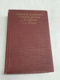Image of Textbook of Quantitative Inorganic Analysis